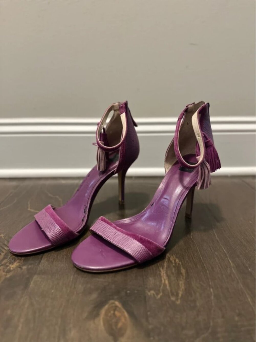 White House Black Market Women's Purple Sandals